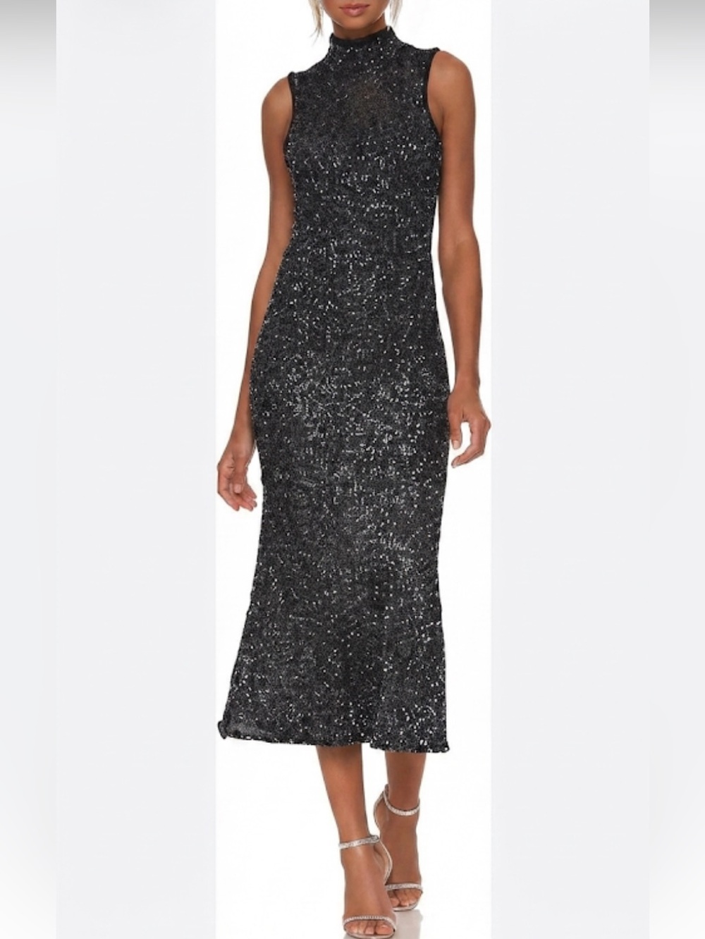New Avery Sparkling Black Maxi Dress size L, but for M too very nice! - Picture 13 of 16